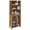 vidaXL Highboard Old Wood 69.5 x 34 x 180 cm Engineered Wood