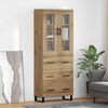 vidaXL Highboard with Drawer 2 pcs Artisan Oak Engineered Wood