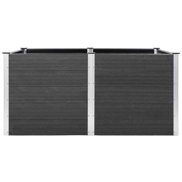 vidaXL Garden Raised Bed 200x100x91 cm WPC Grey
