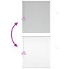vidaXL Window Blind with Curtains Manual Silver Aluminium
