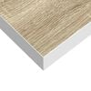 vidaXL Floating Wall Shelves 2 pcs Oak and White 90x23.5x3.8 cm MDF