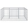 vidaXL Gabion Raised Bed Silver 100 x 100 x 40 cm Galvanised Steel