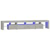 vidaXL TV Cabinet with LED Lights Concrete Grey 230x36.5x40 cm