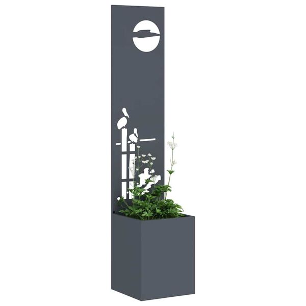 vidaXL Garden Privacy Screen Anthracite 32 x 140 cm Cold-rolled steel