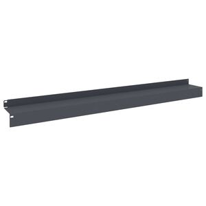 vidaXL Lawn Edging 10 pcs 100 x 10 x 8 cm Steel Anthracite