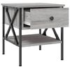 vidaXL Bedside Table Grey Sonoma 40x42x45 cm Engineered Wood