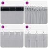 vidaXL Voile Curtain 2 pcs Dark Grey 260 x 140 cm Polyester