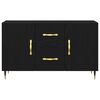 vidaXL Sideboard Black oak 100 x 36 x 60 cm Engineered wood