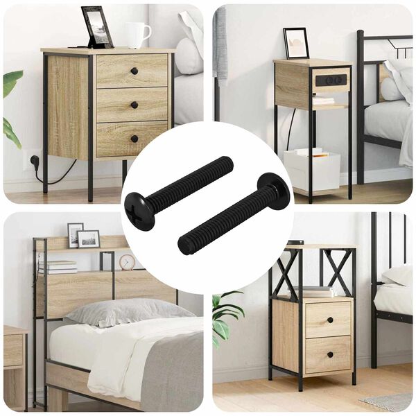 vidaXL Screw 2 pcs Silver 5 x 30 mm Iron