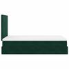 vidaXL Ottoman Bed with Mattresses Dark Green 120x200cm Velvet