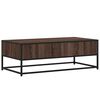 vidaXL Coffee Table Brown Oak 100x50x35 cm Engineered Wood and Metal