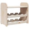 vidaXL Wine Rack with Top Board 43x25x37 cm Solid Wood Pine