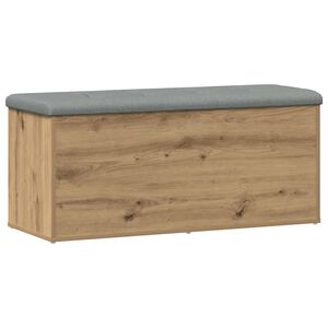 vidaXL Storage Bench Artisan Oak 102x42x45 cm Engineered Wood