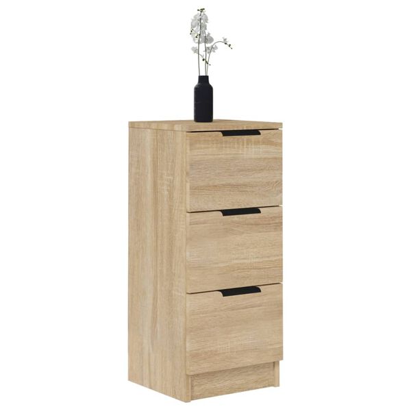 vidaXL Sideboards 2 pcs Sonoma Oak 30x30x70 cm Engineered Wood