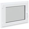 vidaXL Basement Window RISOR 100 x 50 cm PVC and Glass White