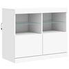 vidaXL Sideboard with LED Lights White 283x37x67 cm