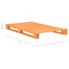 vidaXL Pallet Bed Frame without Mattress Brown 90x200cm Solid Wood