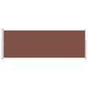 vidaXL Retractable Side Awning 160 x 500 cm Brown