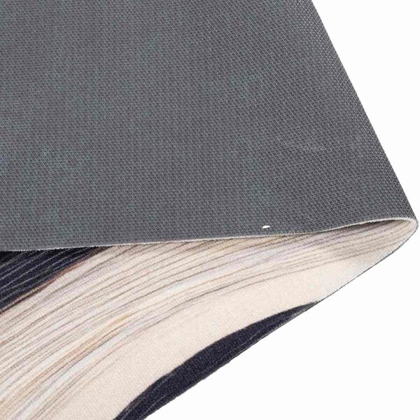 vidaXL Kitchen Rug Black 150 x 45 cm Velvet