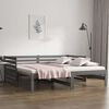 vidaXL Pull-out Day Bed without Mattress Grey 2x(80x200)cm