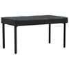 vidaXL Table Cover Plain Black 72 x 122 x 15 cm Fabric