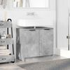 vidaXL Bathroom Cabinet with Storage Concrete Grey 64.5 x 33.5 x 59 cm