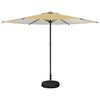 vidaXL Garden Parasol with Base 300 x 300 cm Polyester Rectangular