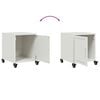 vidaXL Bedside Cabinets 2 pcs White 36x39x43.5 cm Steel