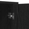 vidaXL Sideboard Black Oak 70 x 30 x 80 cm Engineered Wood