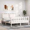 vidaXL Bed Frame without Mattress White 160x200 cm Solid Wood Pine