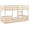 vidaXL Bunk Bed 90x200 cm Solid Wood Pine