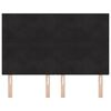 vidaXL Headboard with LED Strip Lights Adjustable Black 72 cm Velvet