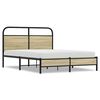 vidaXL Bed Frame without Mattress 140x200 cm Sonoma Oak Engineered Wood