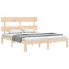vidaXL Bed Frame without Mattress King Size Solid Wood Pine