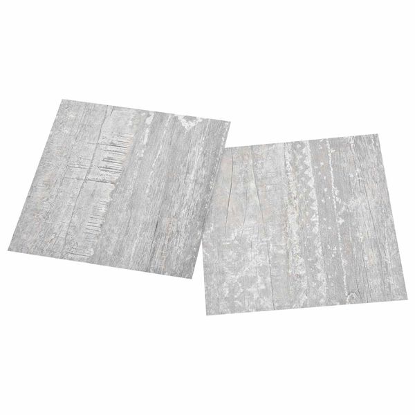 vidaXL Flooring Planks 55 pcs Grey 5.11 m&sup2; PVC