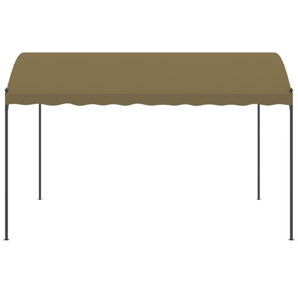 vidaXL Gazebo 4x3x2.6 m Taupe 180 g/m²