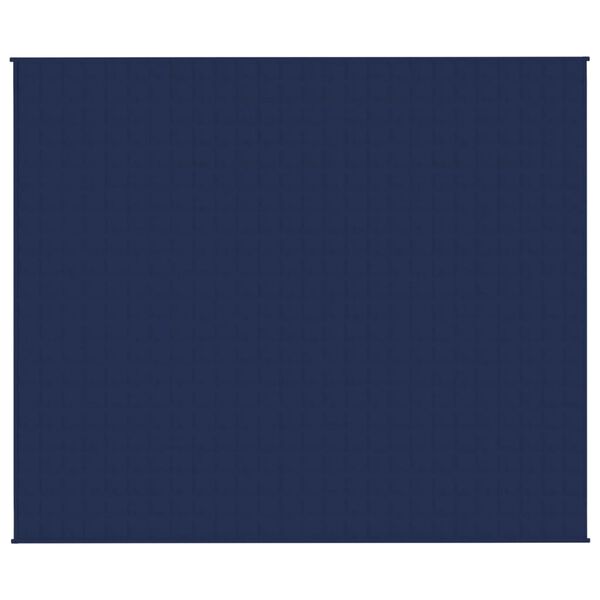vidaXL Weighted Blanket Blue 220x260 cm 15 kg Fabric