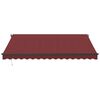 vidaXL Automatic Retractable Awning Burgundy 400x350 cm