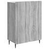 vidaXL Sideboard Grey Sonoma 66 x 34.5 x 92 cm Engineered Wood