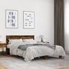 vidaXL Bed Frame without Mattress Smoked Oak 120x200 cm