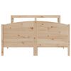 vidaXL Bed Frame without Mattress 140x190 cm Solid Wood Pine