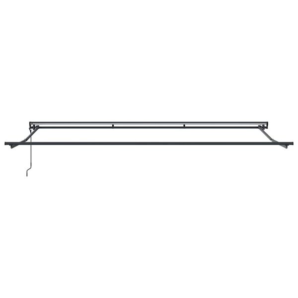 vidaXL Awning Frame Retractable Anthracite 5 x 3 m Powder-coated Steel