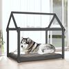 vidaXL Dog Bed Grey 111x80x100 cm Solid Wood Pine