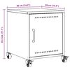 vidaXL Bedside Cabinets 2 pcs Pink 36x39x43.5 cm Steel