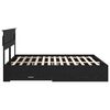 vidaXL Bed Frame with Headboard Black Oak 180 x 200 cm Engineered Wood