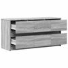 vidaXL TV Cabinet with LED Grey Sonoma 100x34x50 cm Engineered Wood