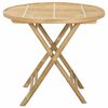 vidaXL Garden Table Natural 80 x 70 cm Bamboo