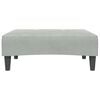 vidaXL Footstool Light Grey 77x55x31 cm Velvet