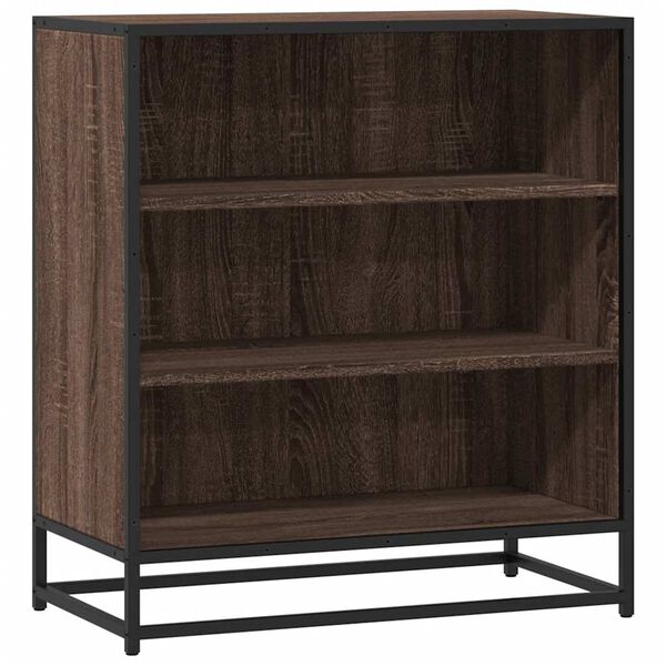 vidaXL Sideboard Brown Oak 68x35x76 cm Engineered Wood and Metal