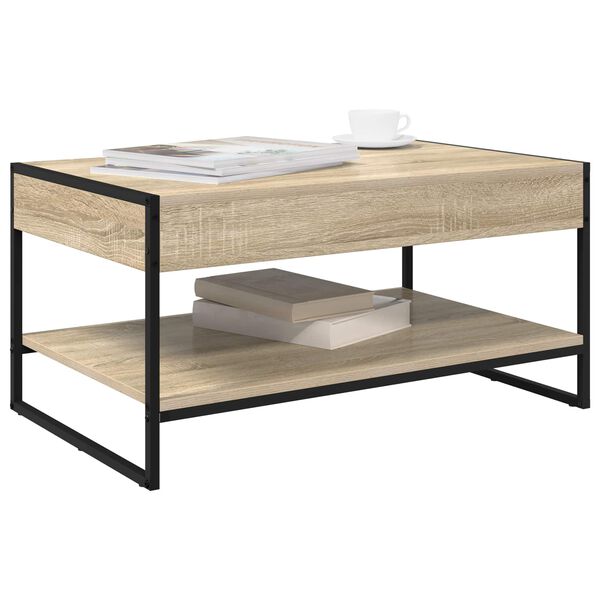 vidaXL Coffee Table Sonoma 80 x 50 x 40 cm Engineered Wood